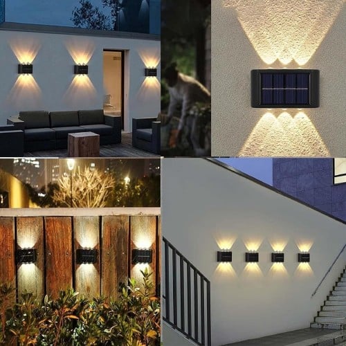 مصابيح LED تعمل بالطاقة الشمسية قطعتين