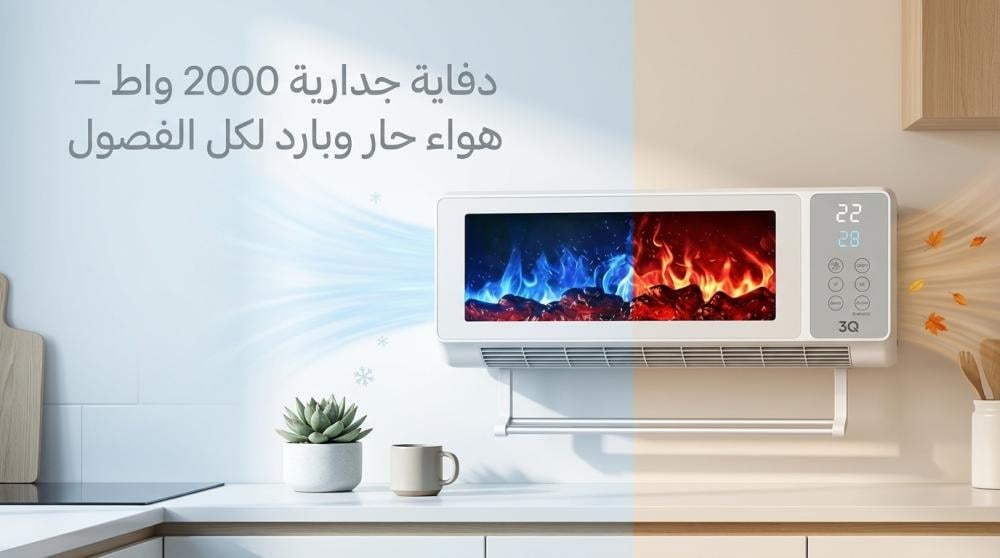 دفاية جدارية 2000 واط مع مروحة – هل هي الحل المثالي للصيف والشتاء؟