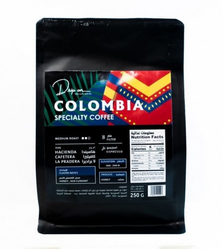 كولومبيا هاسيندا كافيتيرا لا براديرا 250 جرام - محمصة دريب اون