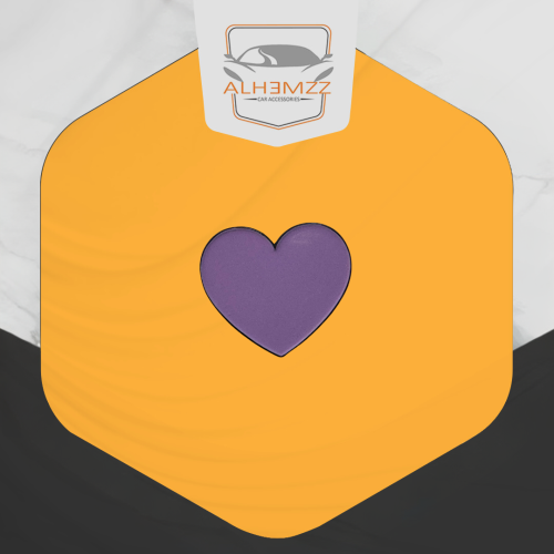 ستكر معدني لاصق - قلب بنفسجي