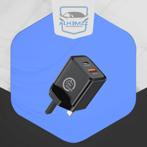 راس شاحن plus GOLDEN فائق السرعة بمنفذين