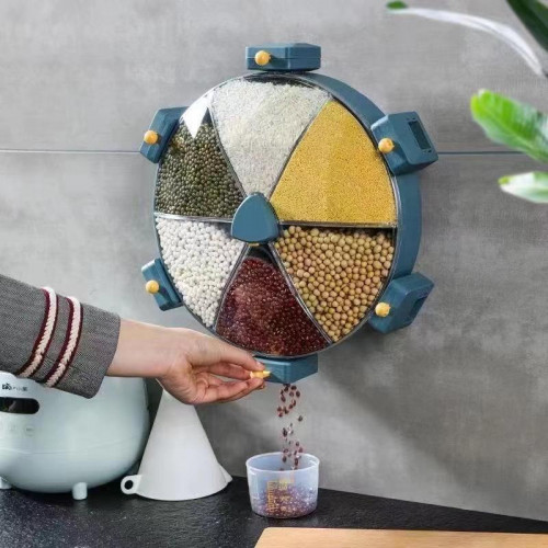 موزع الحبوب و البقوليات 6 أقسام