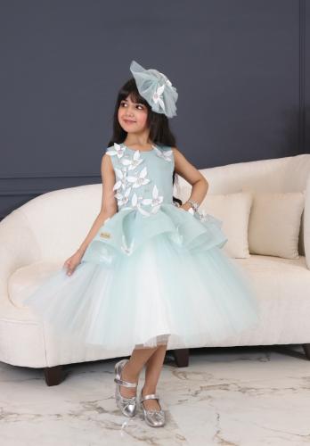 فستان الفراشه  + اكسسوار شعر