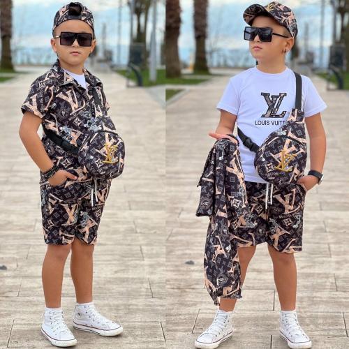 بدلة ولادي + كاب + شنطه