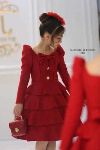 فستان خيال احمر + شنطه