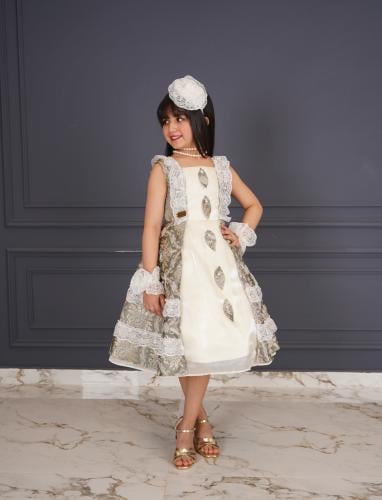 فستان هديل + اكسسوار شعر