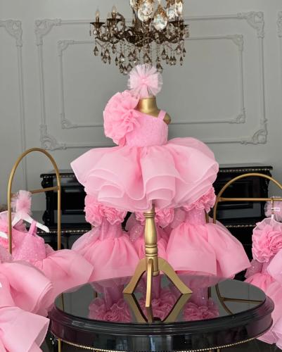 فستان ترف  + اكسسوار شعر