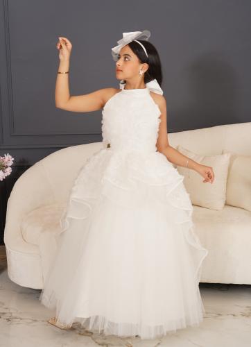 فستان أنفاس الورد + اكسسوار شعر