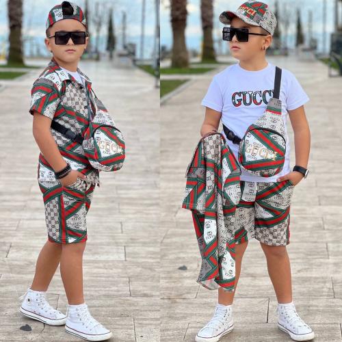 بدلة ولادي + كاب + شنطه