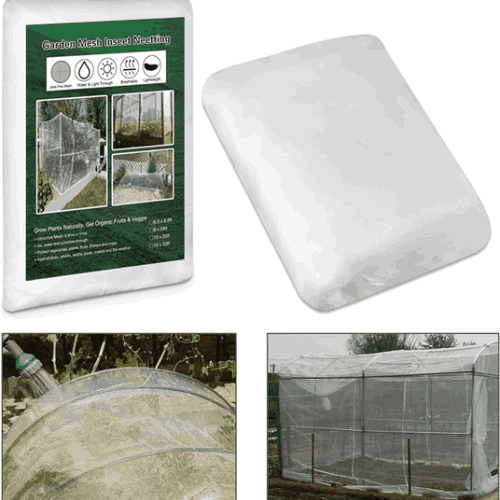 غطاء شبك للنباتات أبيض