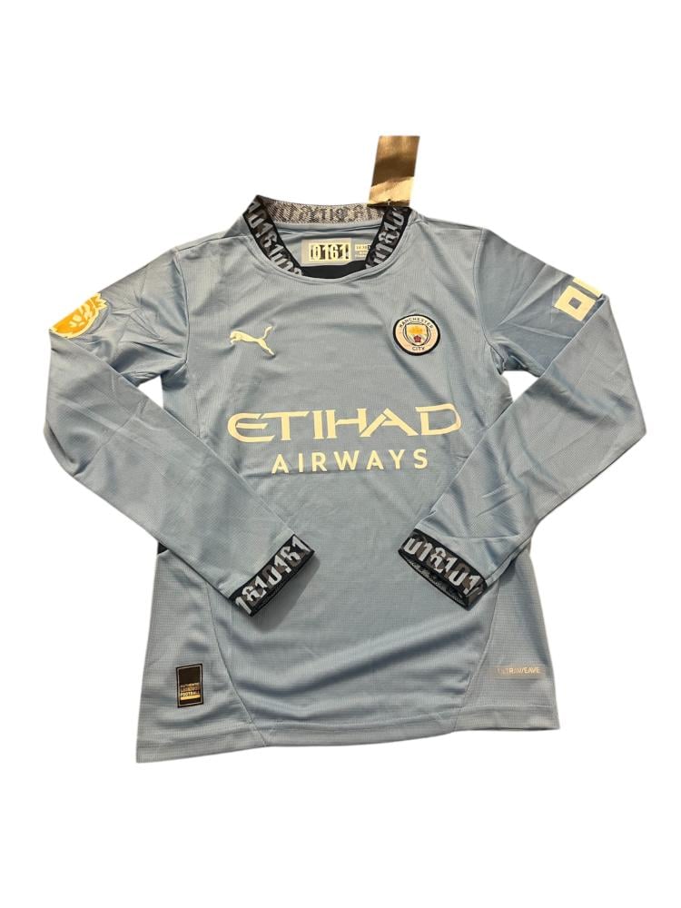 تيشيرت مانشستر سيتي  كم طويل ولادي 2025/2024