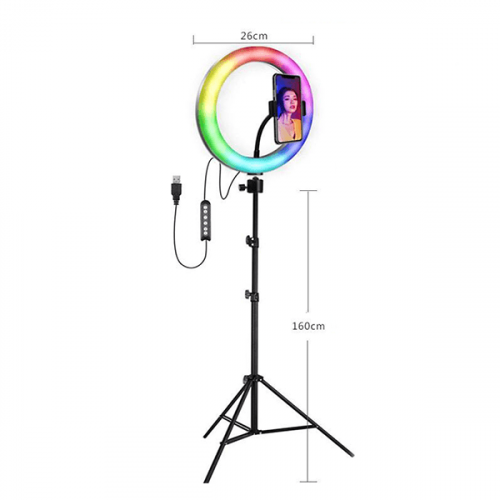 اضاءة تيصوير ابيض + 12 لون TikTok Light Ring 12 RGB Colores