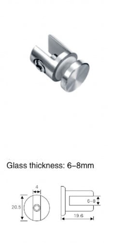 حامل زجاج لون كروم 8-6 ملي