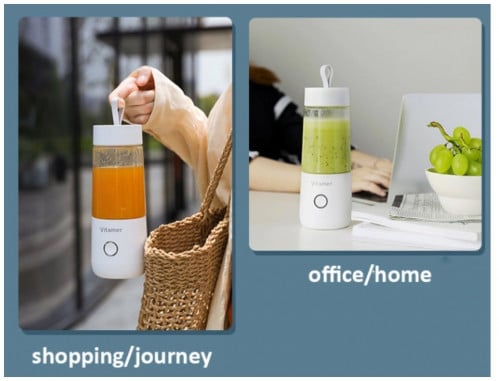 مكينة العصير المحمولة تعمل ببطاريات الليثيوم حجم 350مل و 500 مل