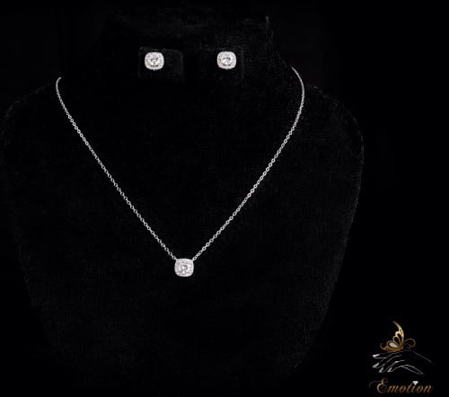 مطلي الذهب الابيض طقم العرائس - أطقم يومية