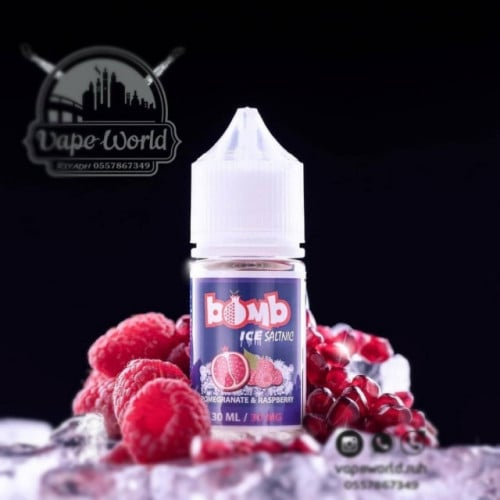 نكهة سولت بومب القنبلة رمان توت بارد Bomb Pomegranate & Raspberry ICE Salt