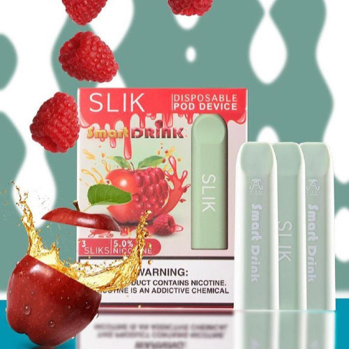 جديد سحبات جاهزة SLIK نكهة سمارت تفاح توت SMART DRINK