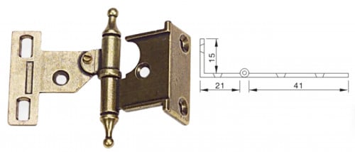 مفصلة اثاث لون محروق يسار