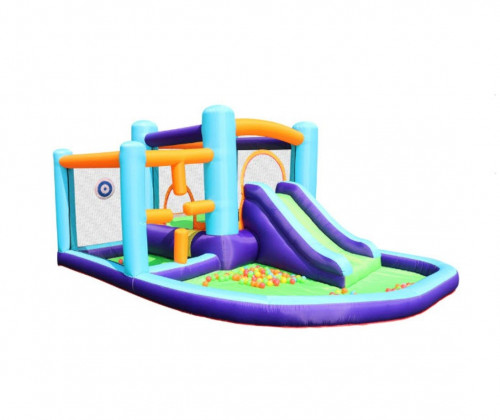 قلعة الالعاب القابلة للنفخ ، قلعة نطاط قابلة للنفخ مع زلاجة للأطفال