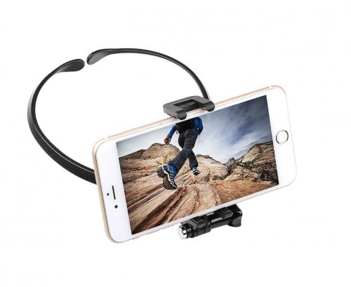 قاعدة الكاميرات الرياضية والجوالات  للرقبة