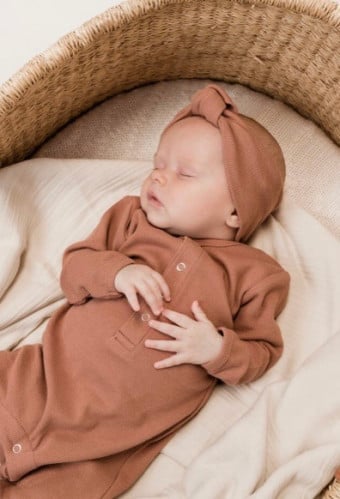 RIBBED JUMPSUIT - CLAY