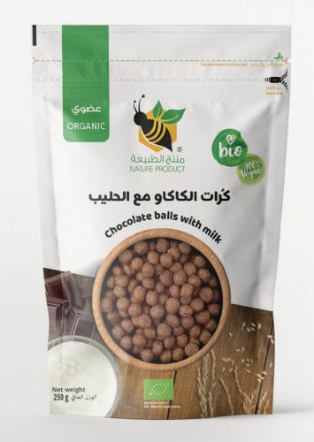كرات الشوكولاتة المقرمشة العضوية