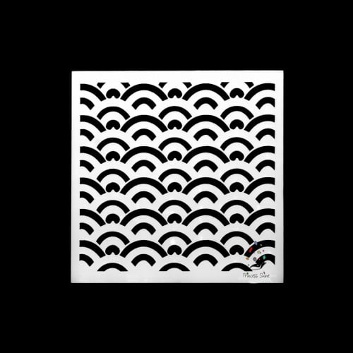 255 - ورق استنسل زخرفة  13سم * 13سم