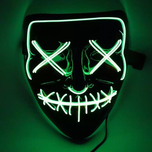 القناع المضيئ اخضر