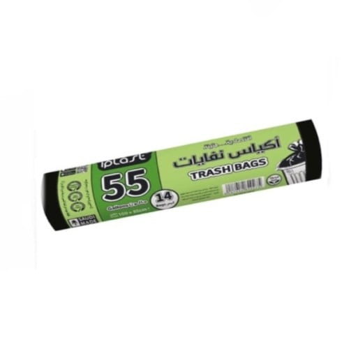 اكياس نفايات آي بلاست مقاس ٥٥ ج / رول ١٤ كيس
