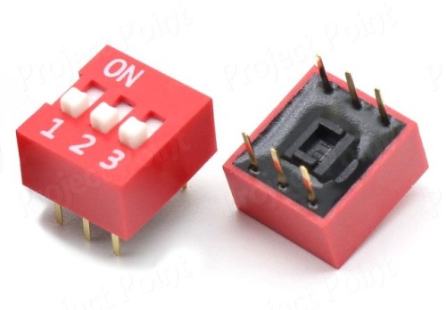 3Pin Flat Dial switch 2.54mm
