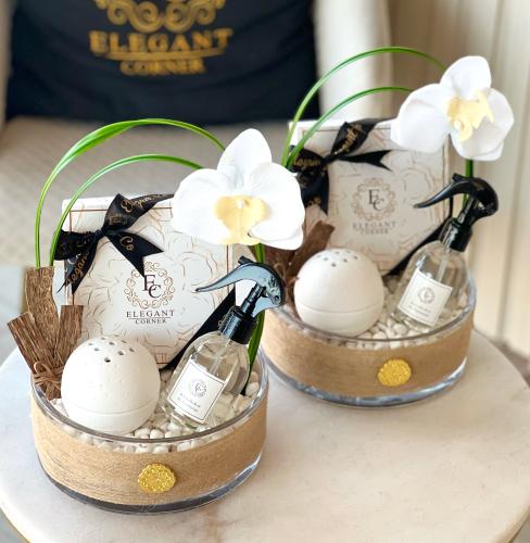 بكج هدية ( مرش + مبخرة + بخور + بوكس شوكولاته ربع كيلو )