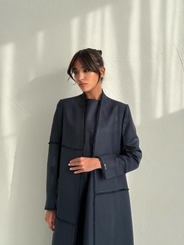 Signature Linen Blazer - Navy