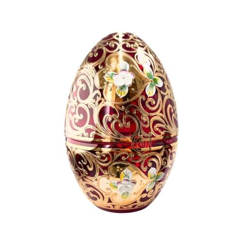 فازة " بيضة فابرجيه " باللون الأحمر