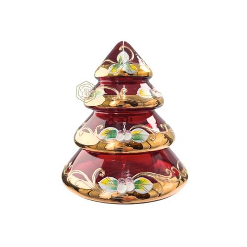 فازة " شجرة الصنوبر " باللون الأحمر | حجم صغير