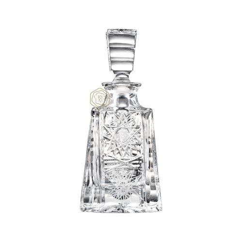 عبوة كريستال فاخرة مع ميل (موديل المصمك صغير 3 تولات ) | صناعة يدوية من التشيك