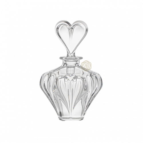 عبوة كريستال بوهيمي بتصميم قلب | صناعة يدوية من التشيك