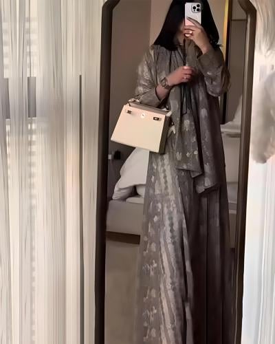 عبايه امل لنن