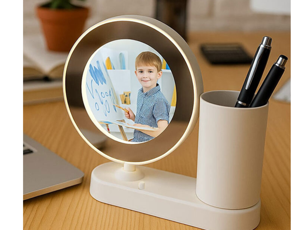 إطار صور دائري + حامل اقلام