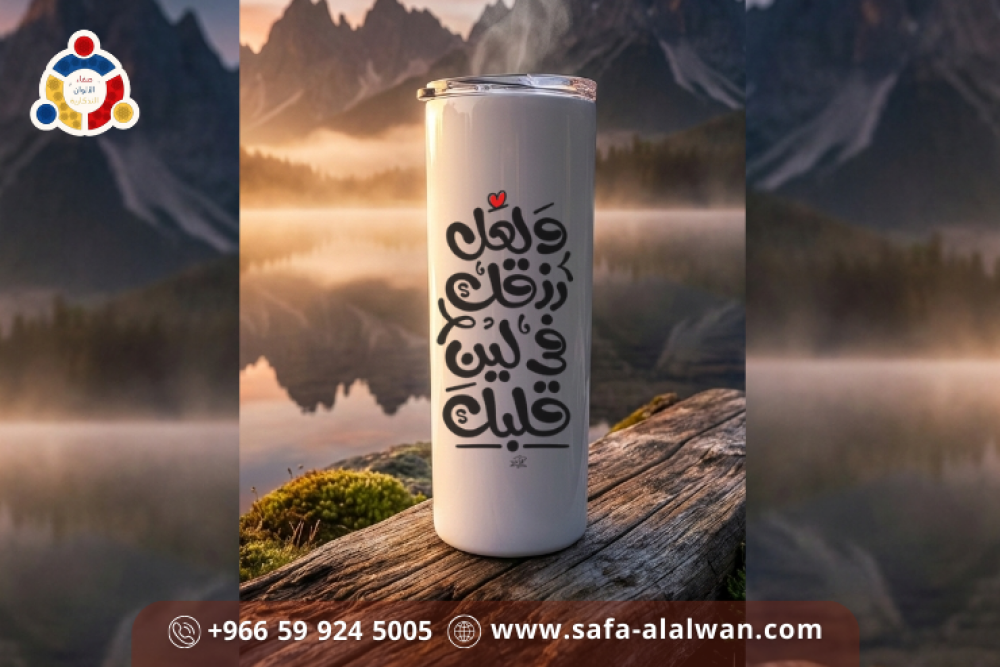 كوب 30 OZ (للمشروبات الحارة والباردة)+مزاز وفرشاة