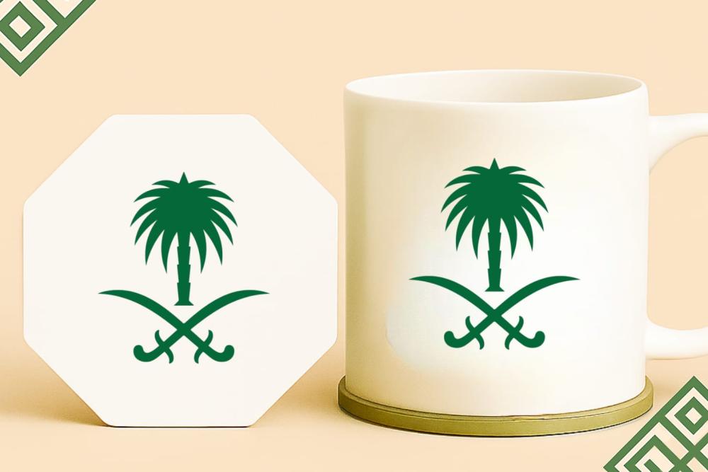 قاعدة كوب خشبية