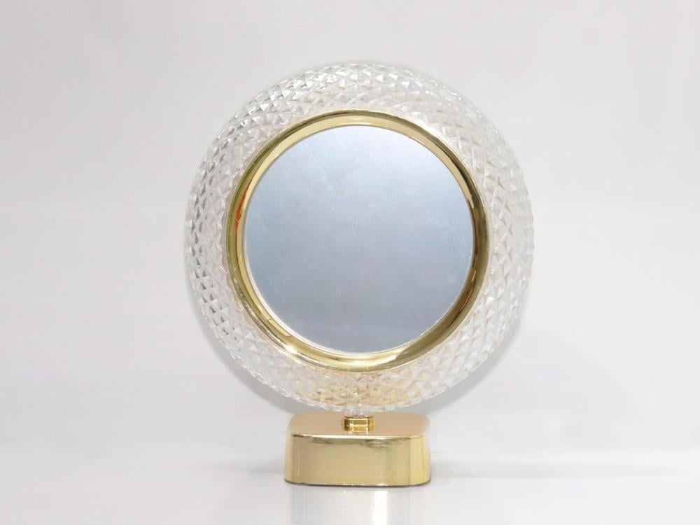 إطار صور دائري من الكريستال والزجاج