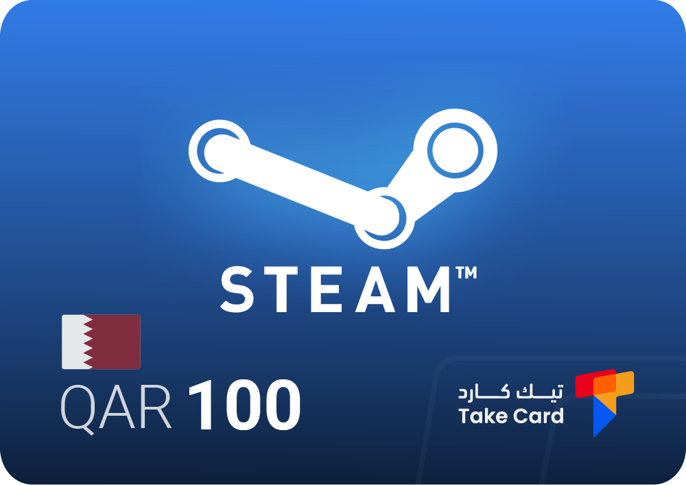 بطاقة ستيم قطري 100 ريال قطري