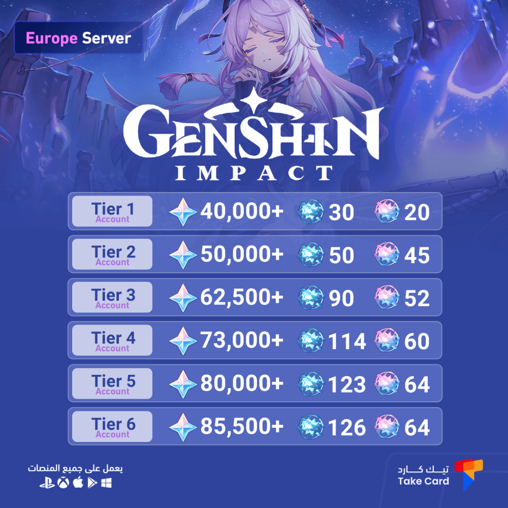 حساب قنشن امباكت الري رول مع الماسات سيرفر اوروبا