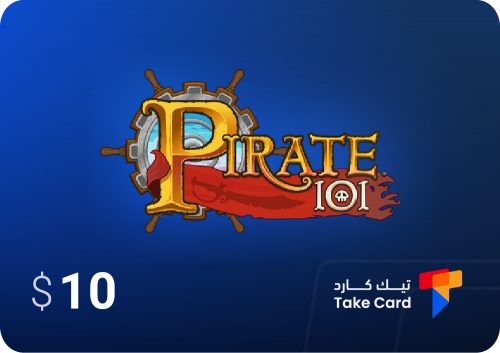 بطاقة 10$ لعبة pirate 101