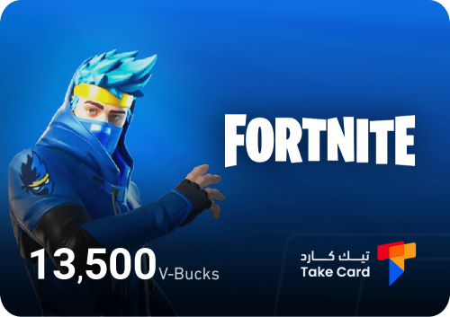 شحن 13,500 فيبوكس Fortnite V-Bucks