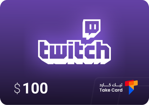 بطاقة تويتش 100$ Twitch