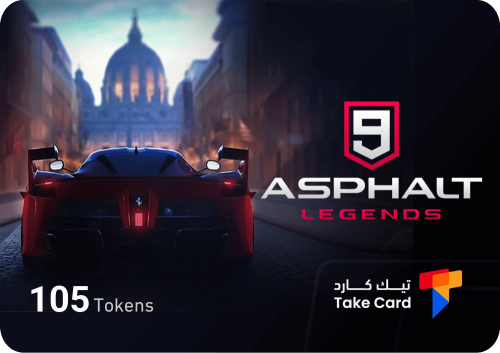 شحن 105 توكنز لعبة Asphalt 9 : Legends