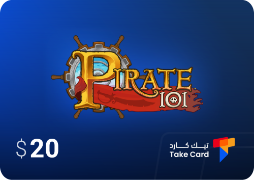 بطاقة 20$ لعبة pirate 101