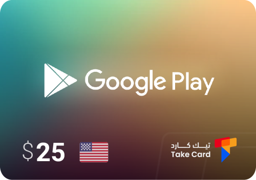 جوجل بلاي 25$ المتجر الامريكي | Google Play $25 US...