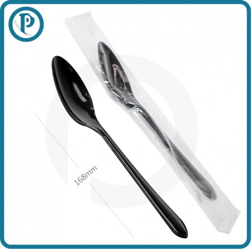 ملاعق بلاستيك سوداء